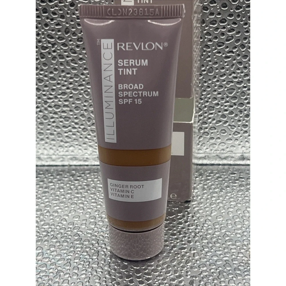 Revlon Illuminance Tinted Serum, Triple Hyaluronic Acid, SPF 15, 417 Warm Carmel